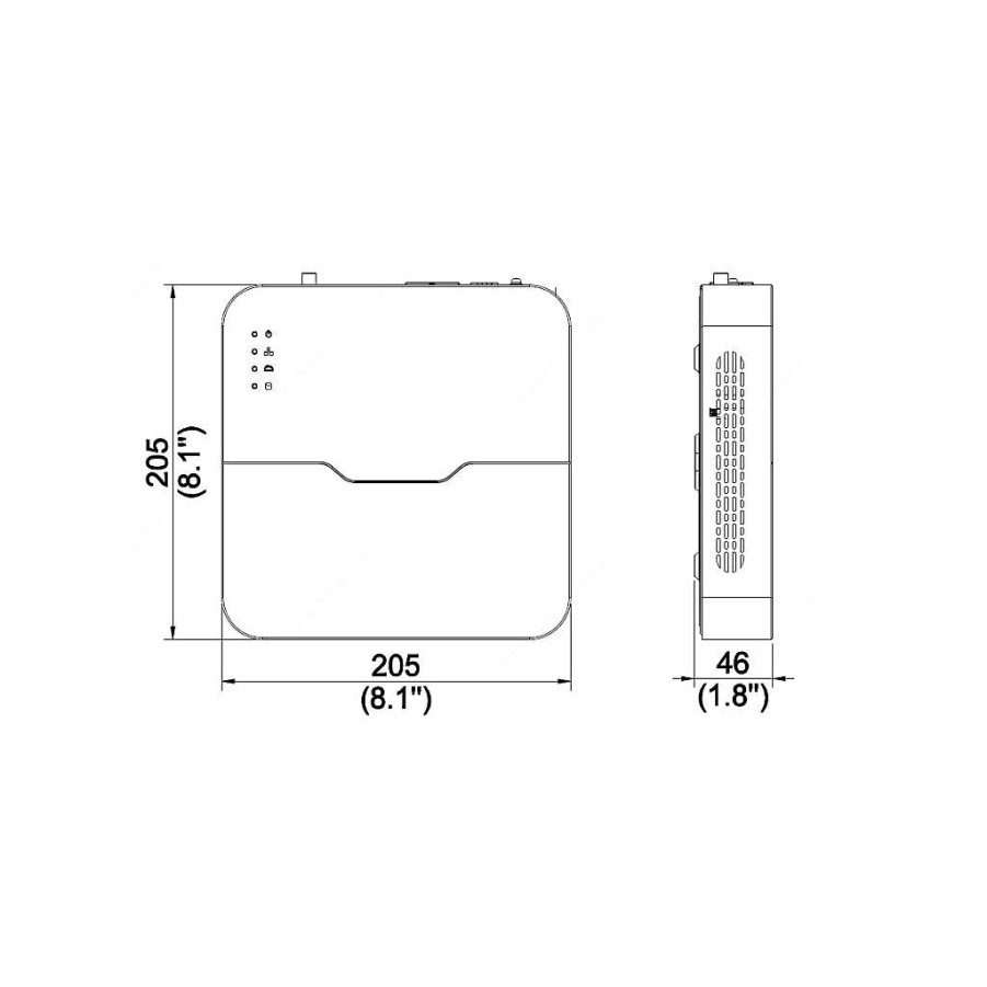 Bewakings Camera'S Diiiz | Hikvision 2 Turret Beveiligingscamera Kit Lvk305 - 4Mp Inclusief Nvr Recorder + Hdd