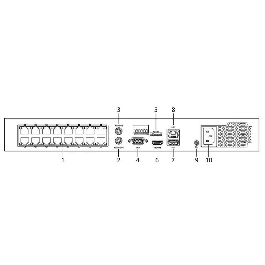 Bewakings Camera'S Diiiz | Hikvision Ds-7608Ni-I2-8P Nvr Recorder Poe 8 Kanalen 8X Poe