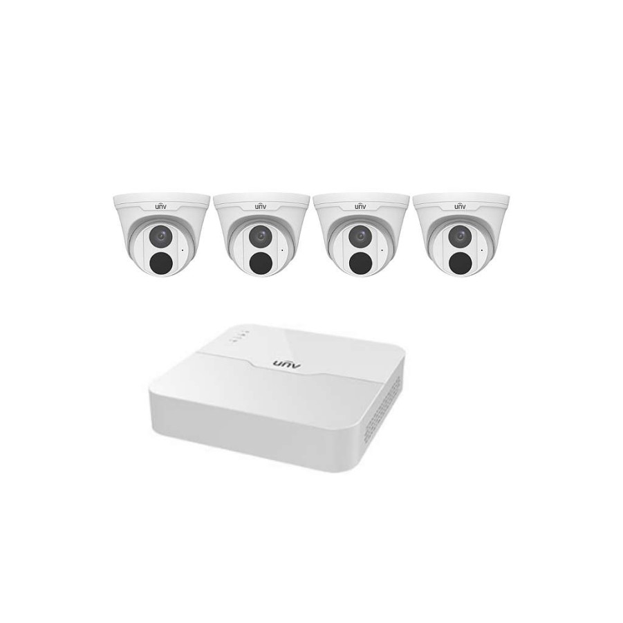 Bewakings Camera'S Diiiz | Hikvision 4 Beveiligingscamera Kit - 4 Torentjes - 4Mp - Inclusief Nvr Recorder + Hdd